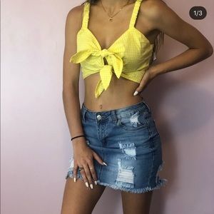Zaful Tie Crop Top